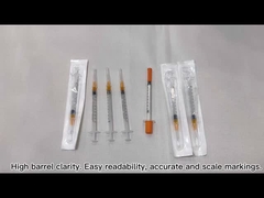 What are the 3 different sizes of syringes for insulin?