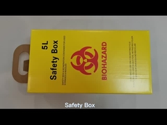 Hard Board Safety Box Incineration Container For Hospital