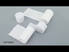 Casting bandage used to create a cast or support for immobilizing and protecting a broken or injured