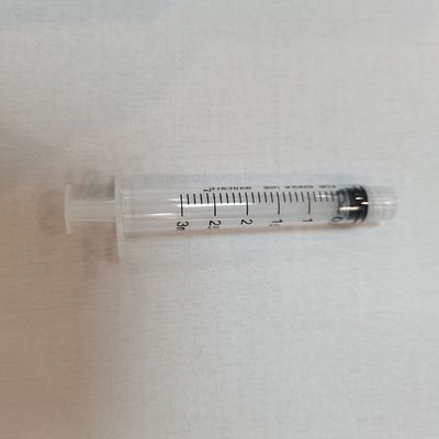 Σύριγγες Luer Lock Συγκεντρωτικές Αποστειρωμένες Με EO Τρία Μέρη 3 ml για ενέσιμα
