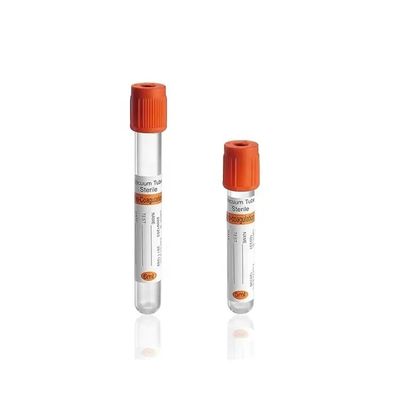 Σωληνάριο Pro-coagulation Τύπος PET ή Glass Material Αποστειρωμένος σωλήνας συλλογής αίματος σε κενό