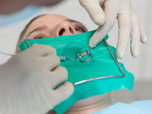 Οδοντικά καθαρά Retractor μάγουλων φραγμάτων λατέξ οδοντικά υλικά λαστιχένια φύλλα φραγμάτων